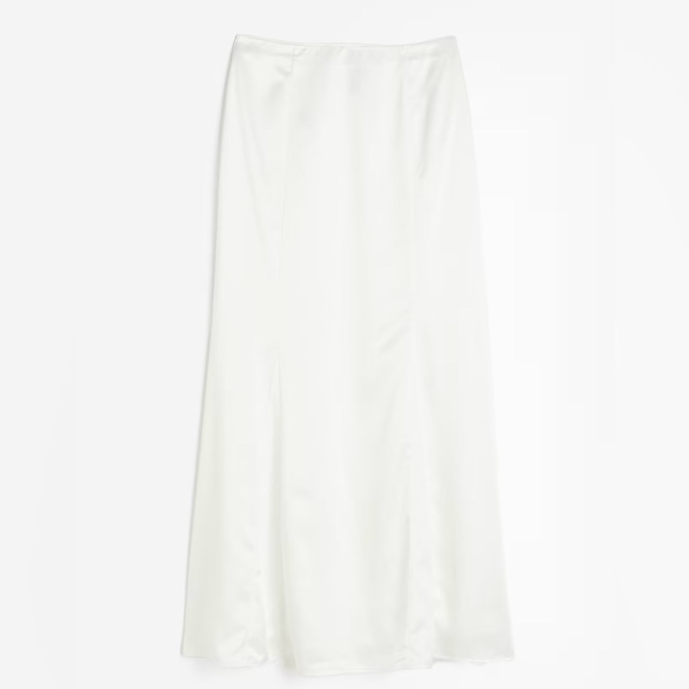 H&M CRÊPED SATIN SKIRT